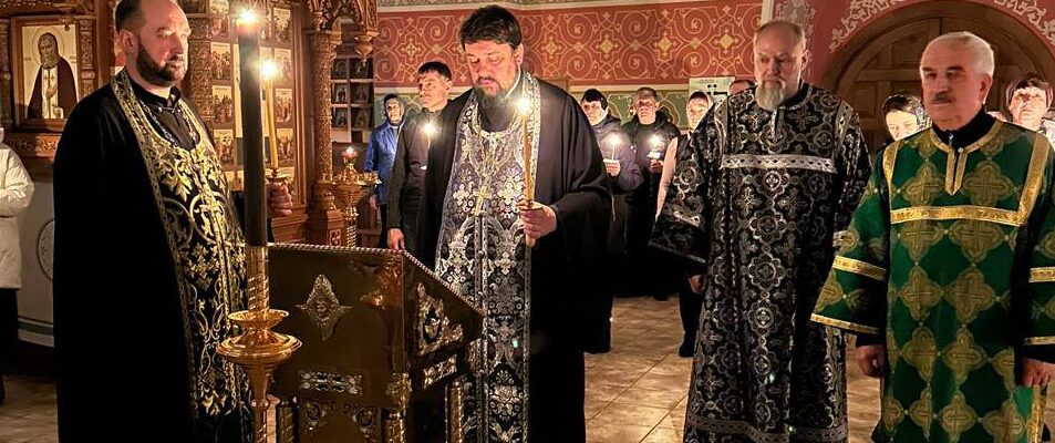Великий покаянный канон во вторник первой седмицы Великого поста в Михаило-Архангельском храме  (1788 год) село Синьково