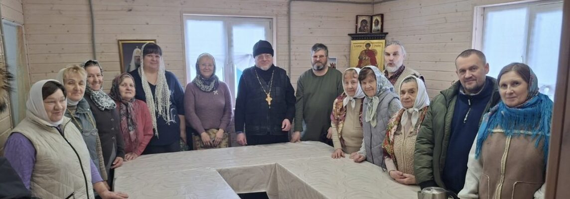 Приходское собрание в Димитриевском храме с. Малахово Жуковского церковного округа