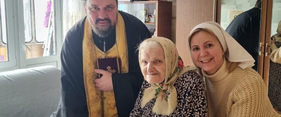 Посещение ветерана благочинным Жуковского благочиннического округа